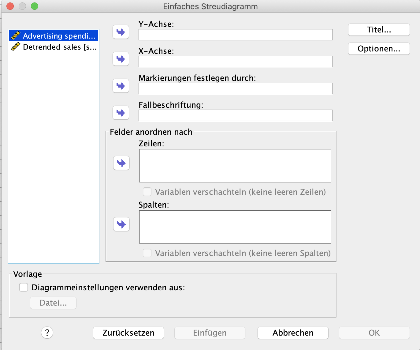 Korrelationsanalyse in SPSS